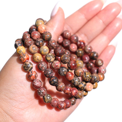 Leopard Skin Jasper Bracelet | 8mm