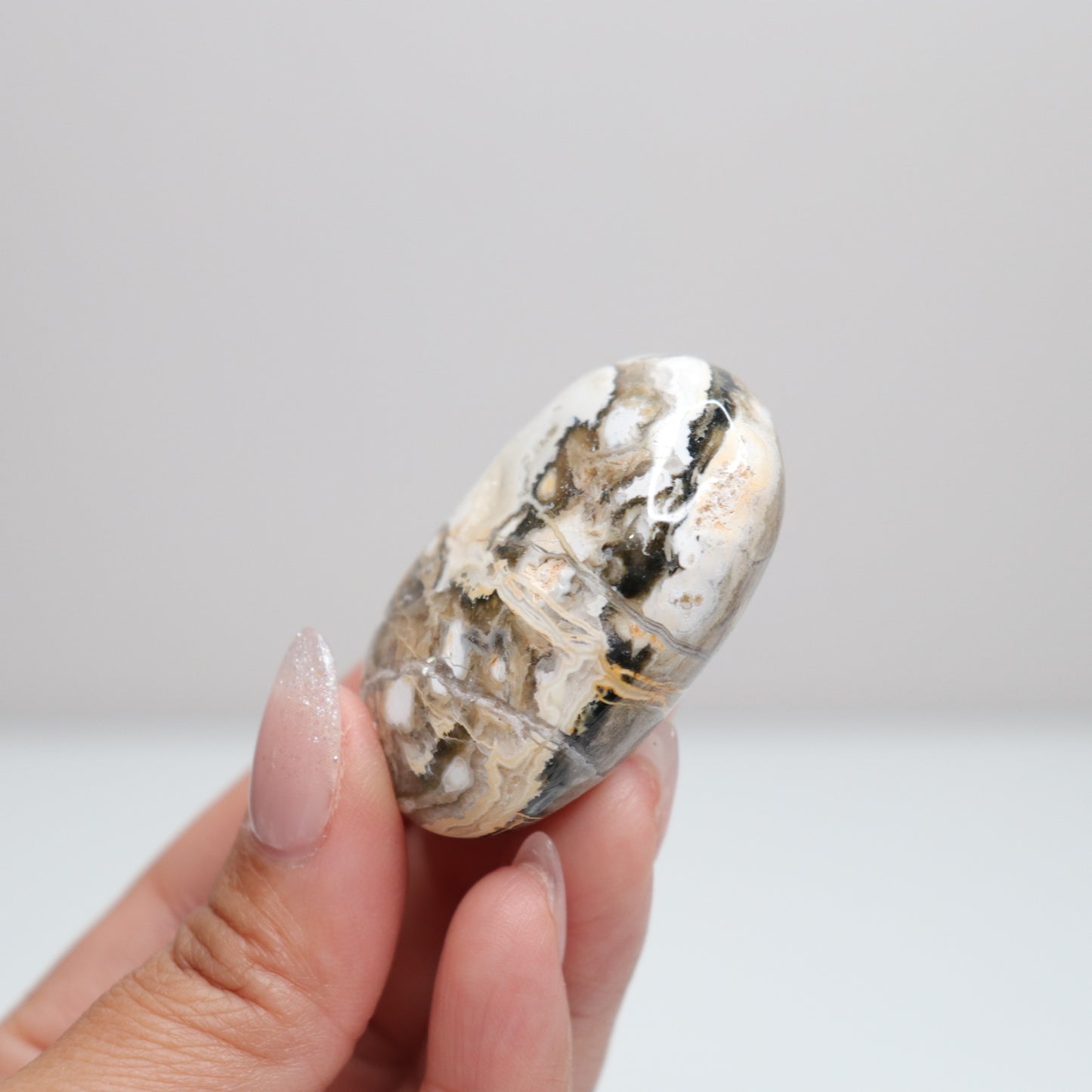 Sea Jasper Palm Stone | L