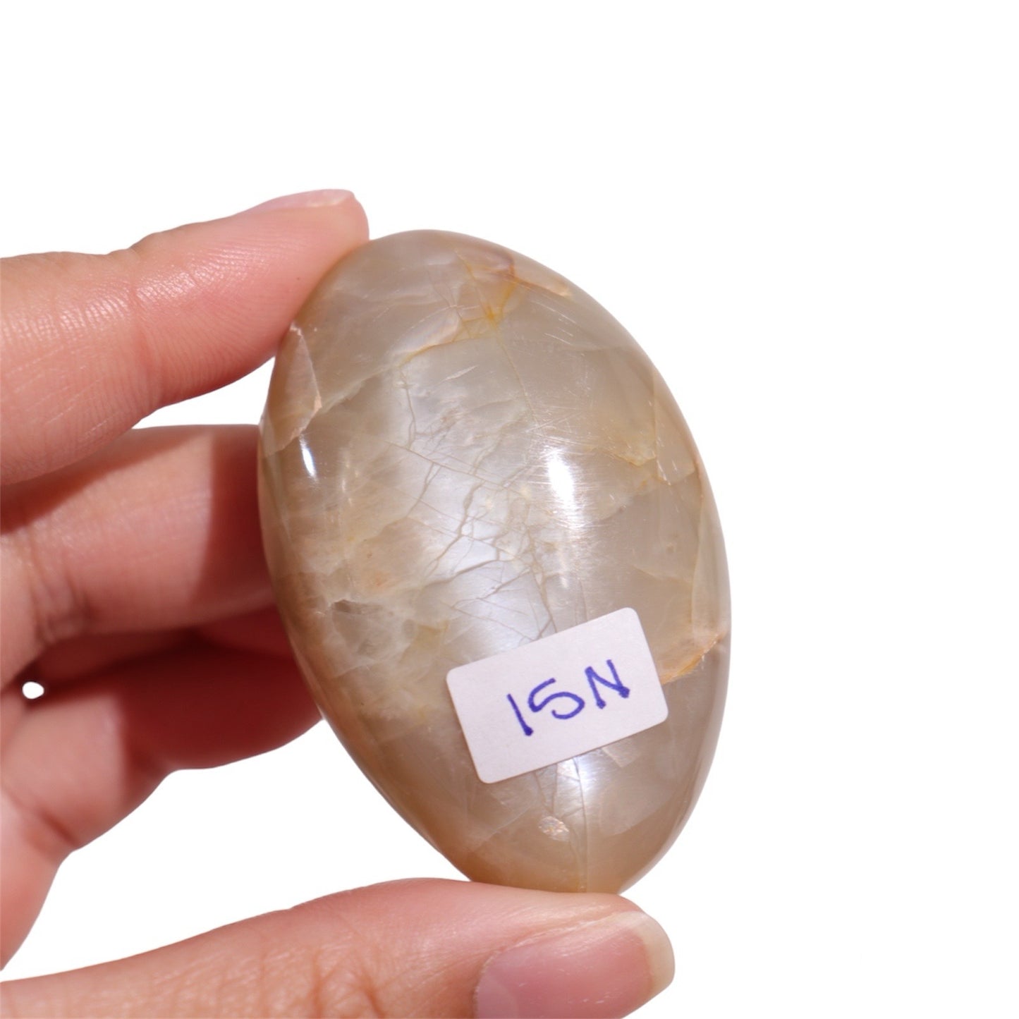 Peach Moonstone Palm Stone | 4
