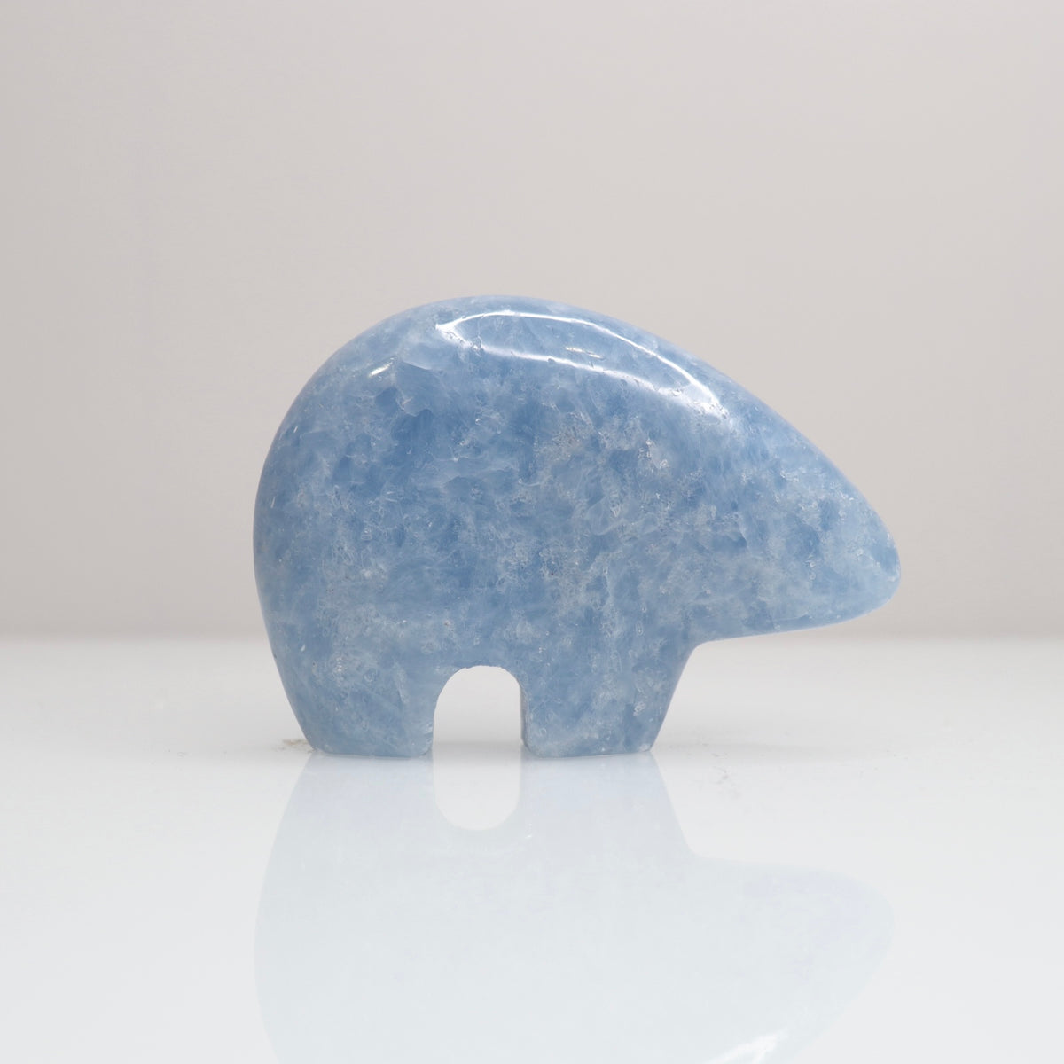 Blue Calcite Bear 1