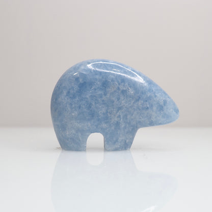 Blue Calcite Bear 1