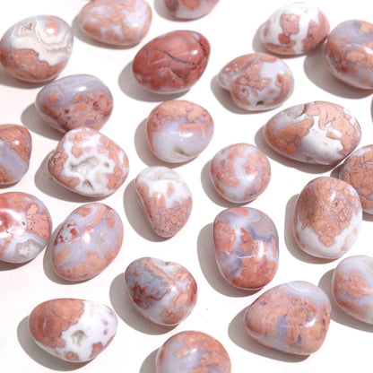 Pink Agate Tumbles