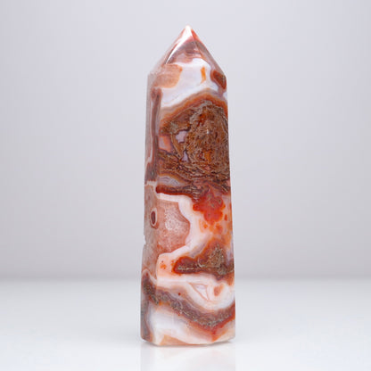 Carnelian X Moss Agate Tower | 2