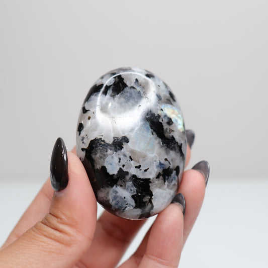 Rainbow Moonstone Palm Stone 63