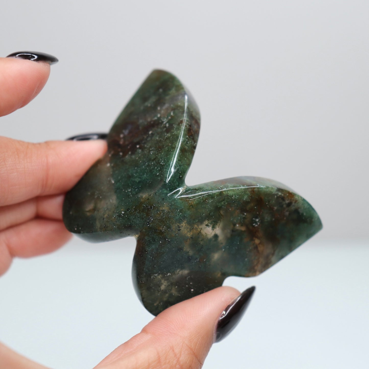 Moss Agate Butterfly 7
