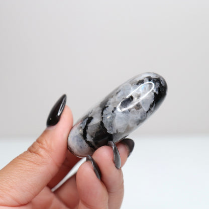 Rainbow Moonstone Palm Stone 63