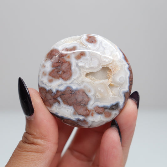 Sangria Agate Flat Stone | 37