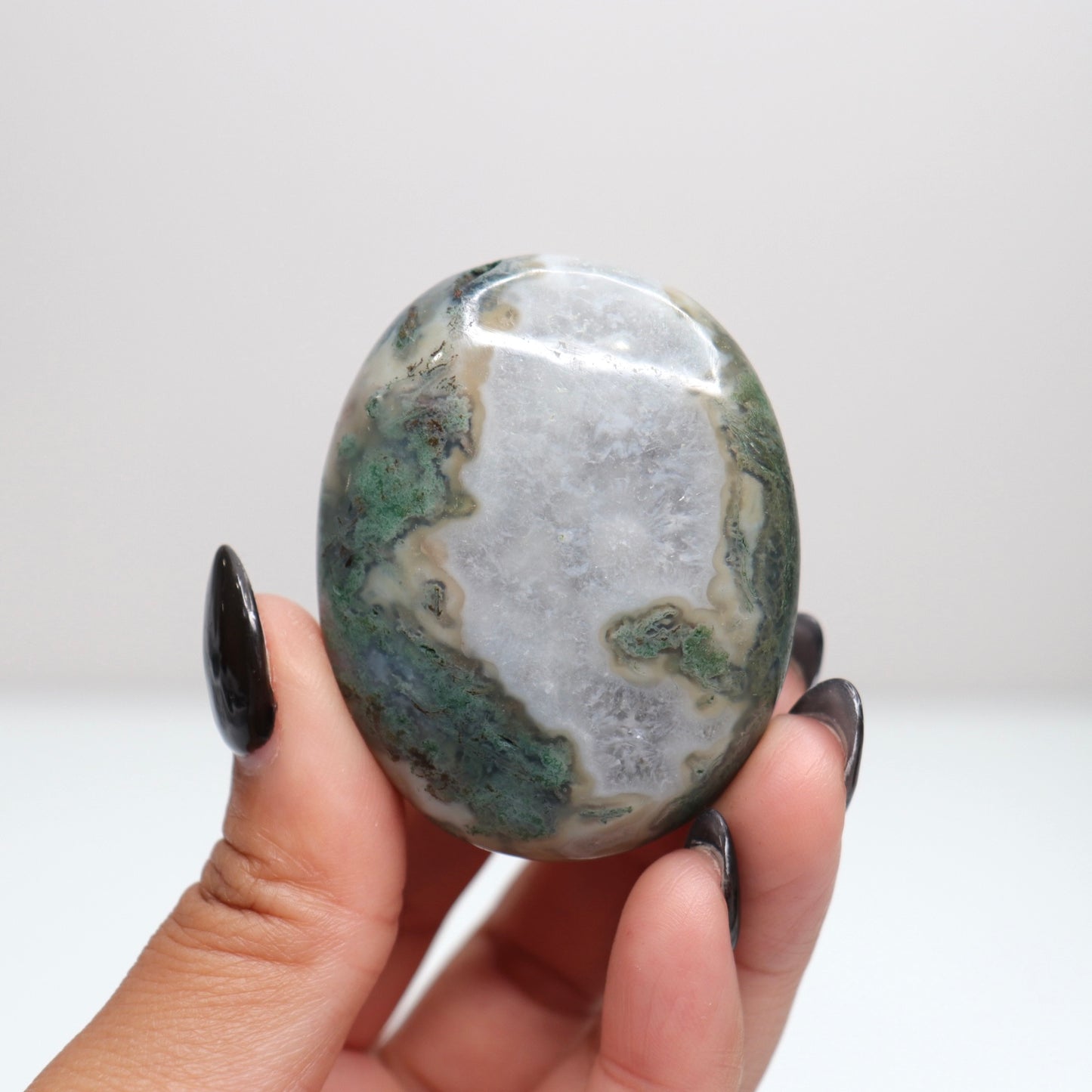 Moss Agate Palm Stone 29