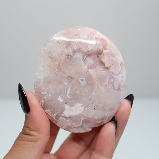 Flower Agate Palm Stone | 37