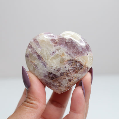 Fluorite & Calcite Heart 3