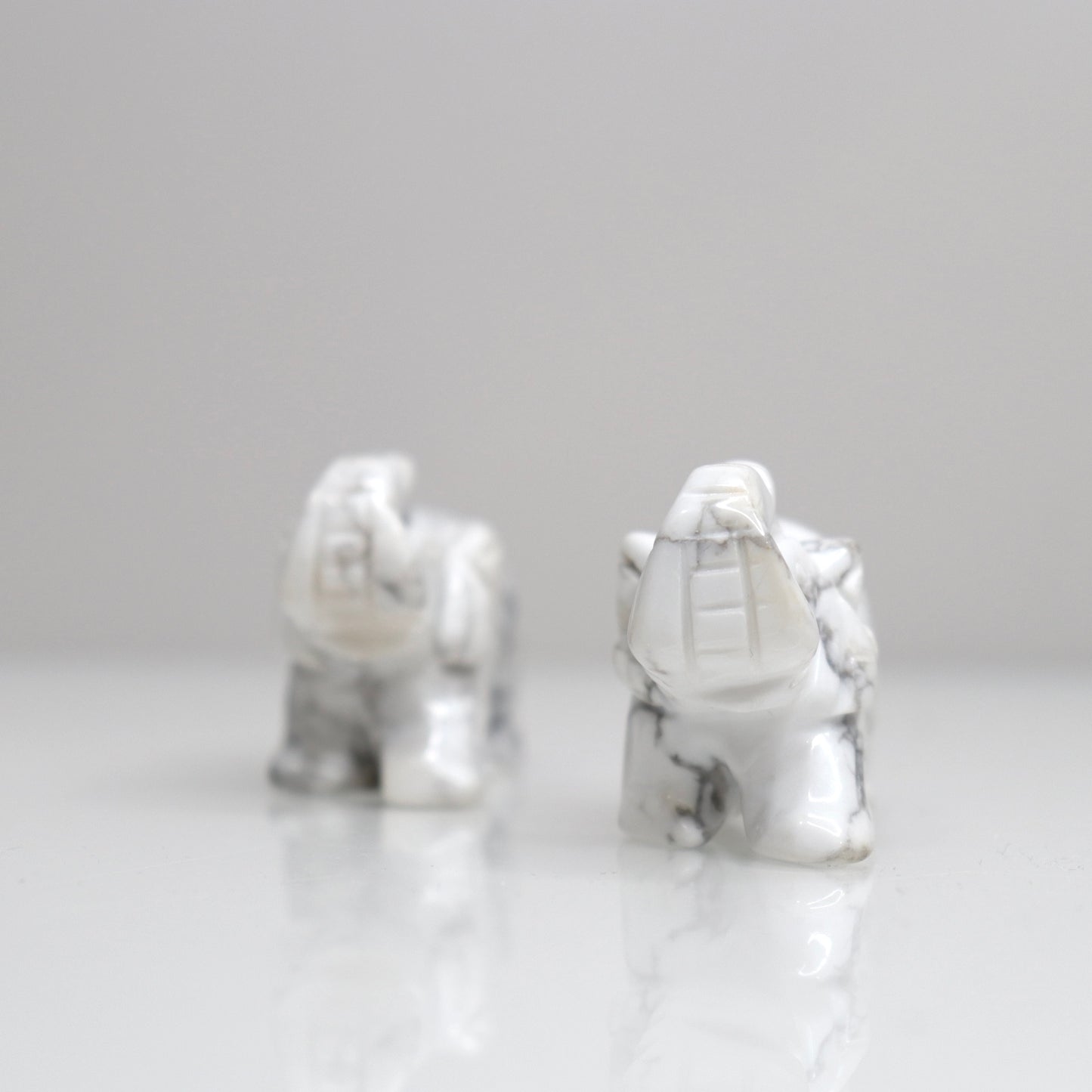 Howlite Elephants | 2”