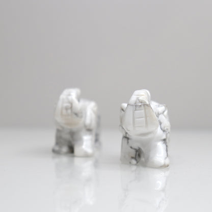 Howlite Elephants | 2”