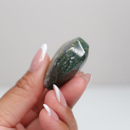 Moss Agate Heart | A