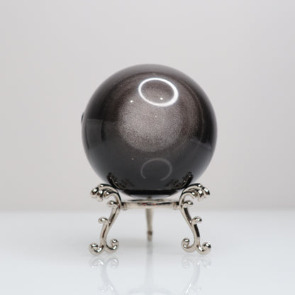 Silver Sheen Obsidian Sphere | A