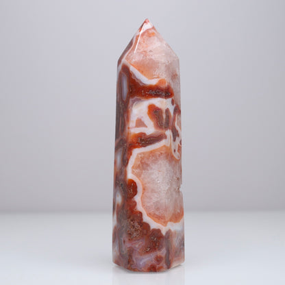 Carnelian X Moss Agate Tower | 2