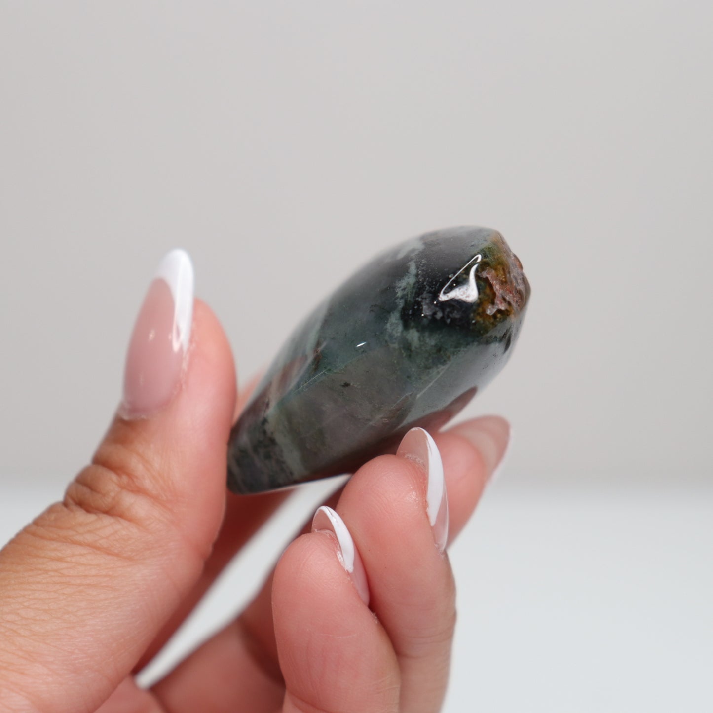 Moss Agate Heart | K