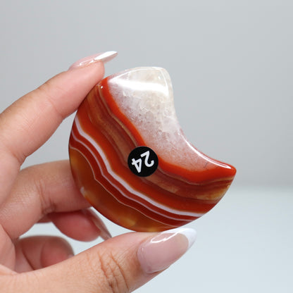 Carnelian Agate Moon 24
