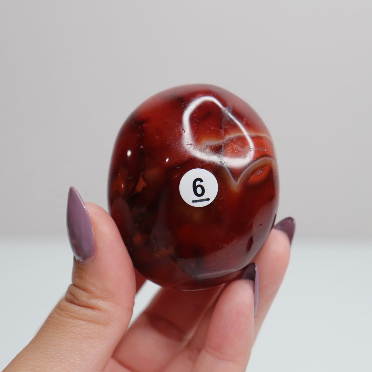 Carnelian Palm Stone 6