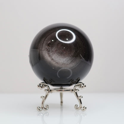 Silver Sheen Obsidian Sphere | E