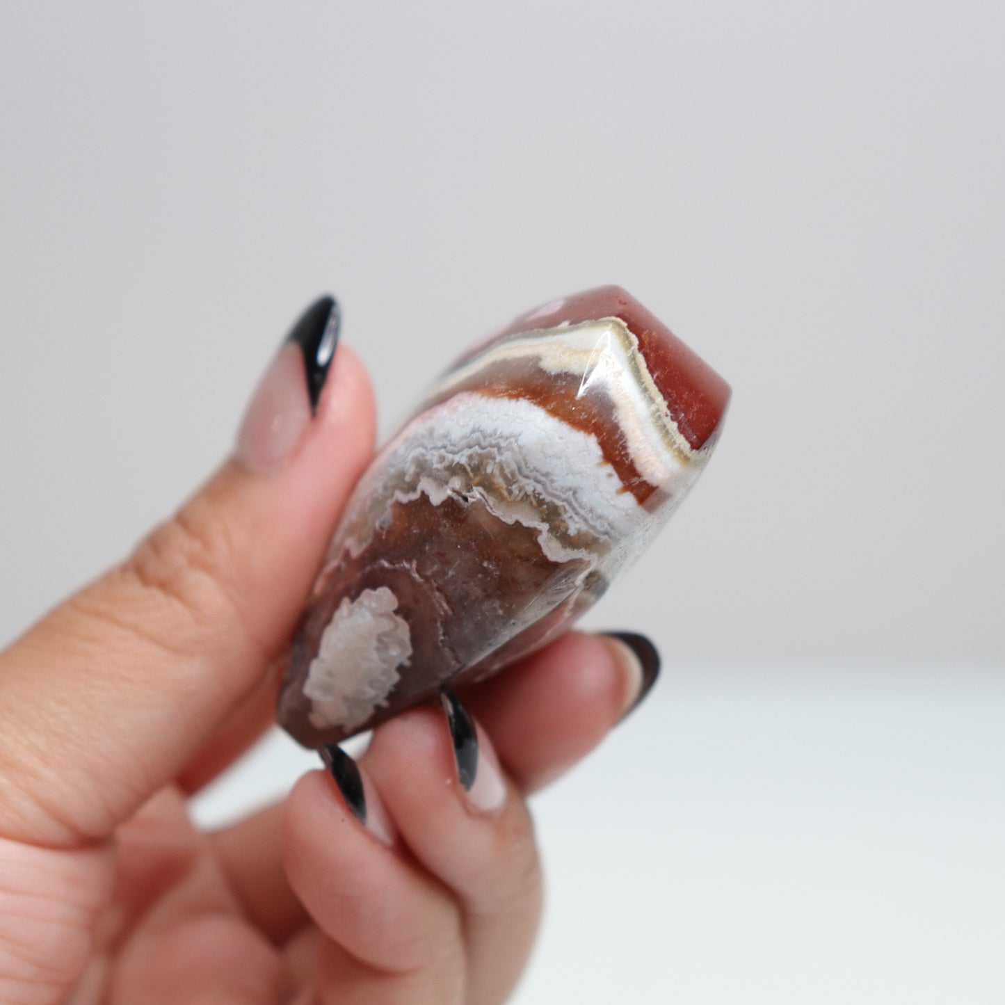 Mexican Lace Agate Heart | 1