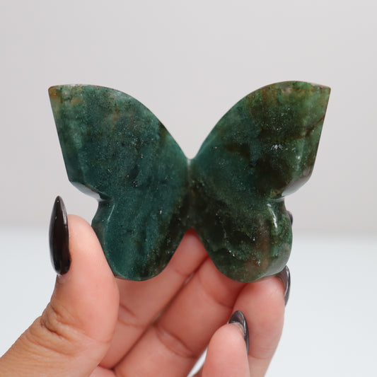 Moss Agate Butterfly 10