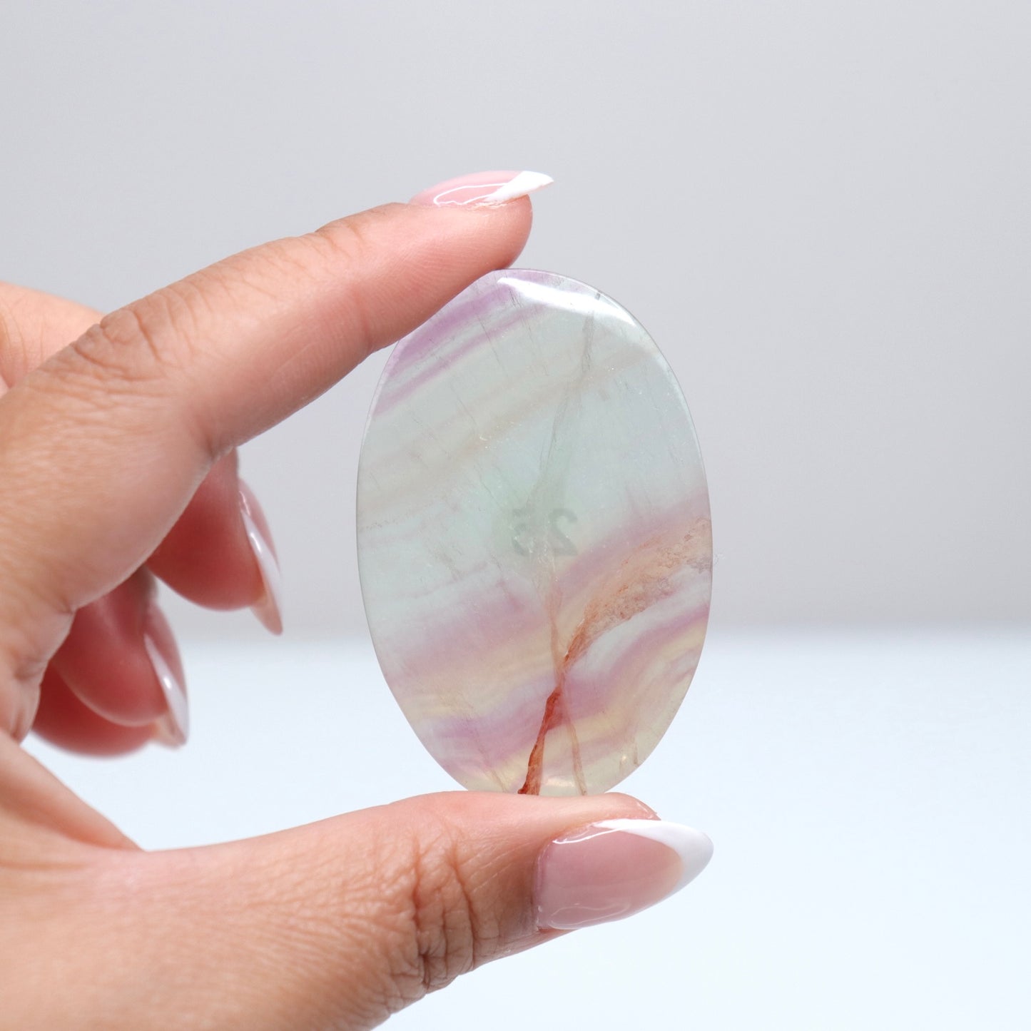 Fluorite Palm Stone | 25