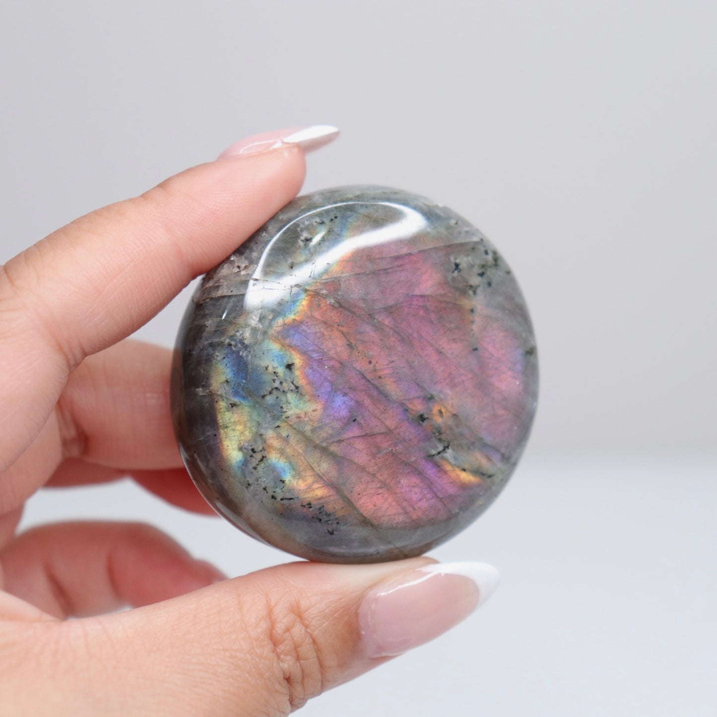 Labradorite Palm Stone 60