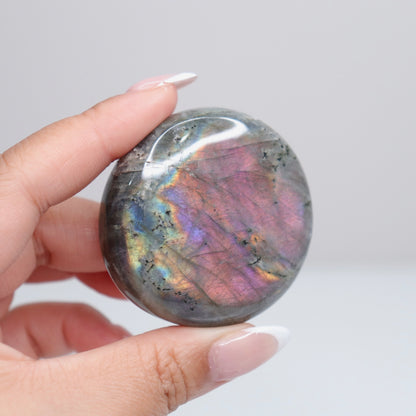 Labradorite Palm Stone 60