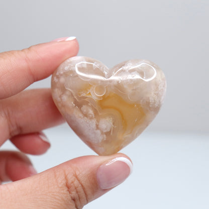 Flower Agate Heart | 32