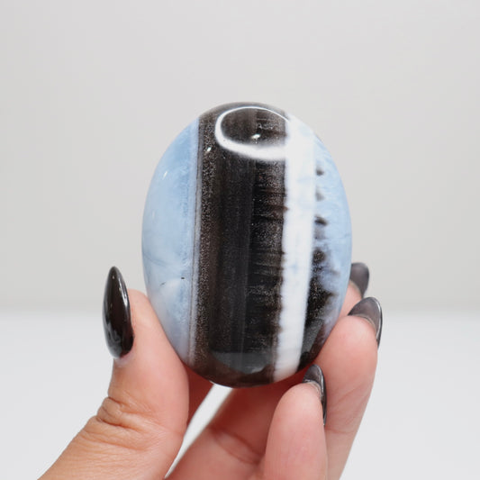 Blue Opal Palm Stone 43