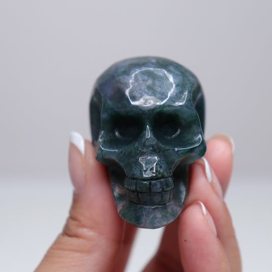 Moss Agate Skull | 4