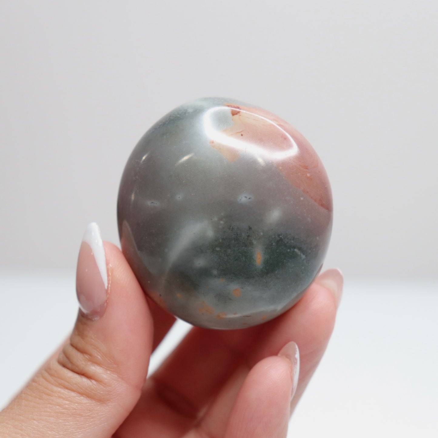Polychrome Jasper Palm Stone | 15