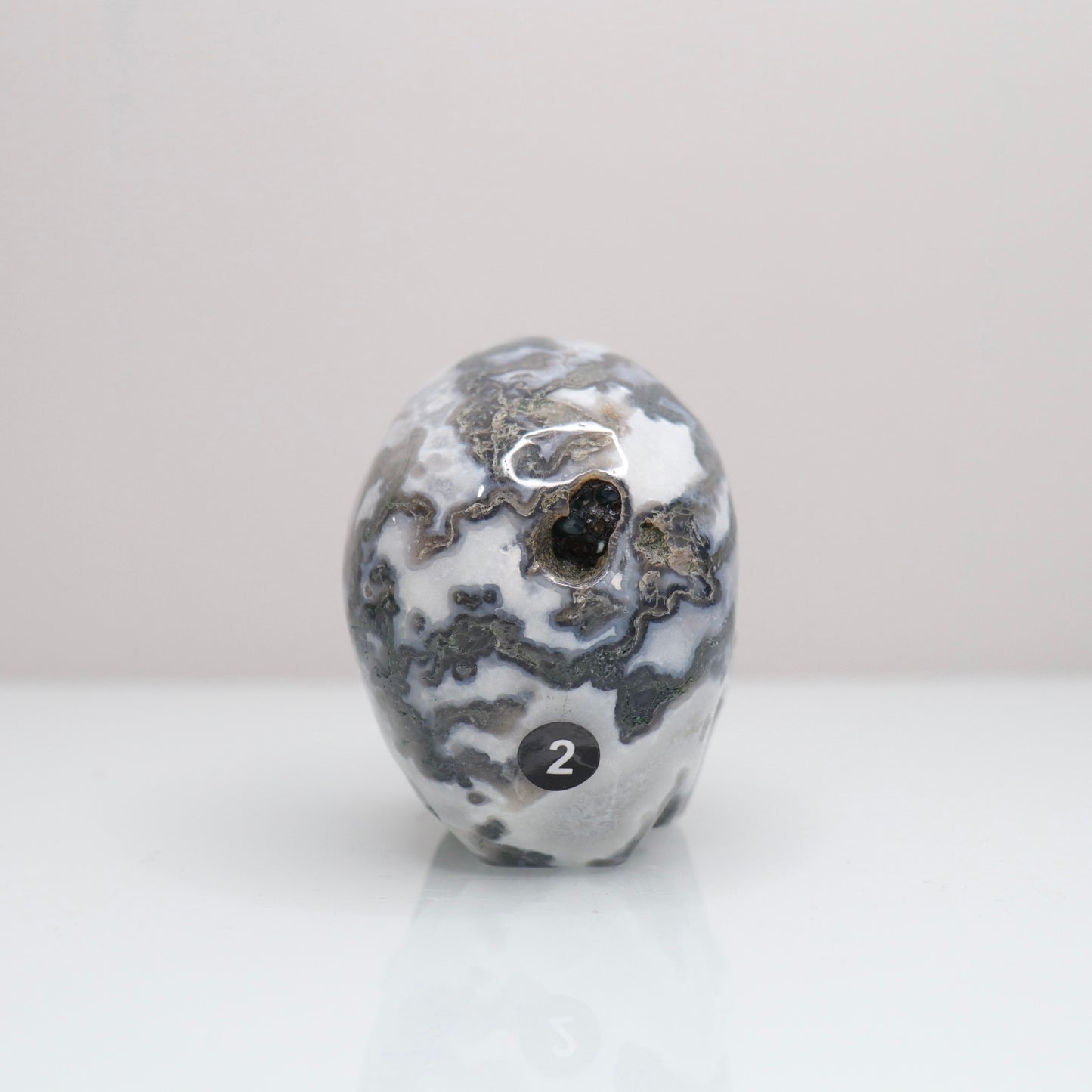 Moss Agate Skull | 2