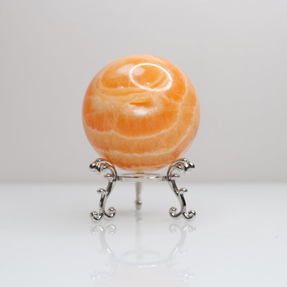 Orange Calcite Sphere | 3