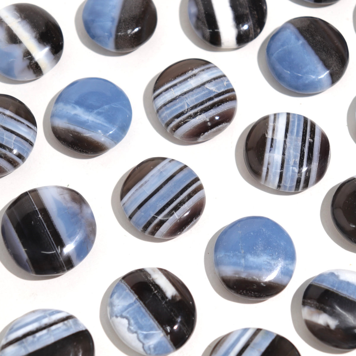 Blue Opal Mini Flat Stones