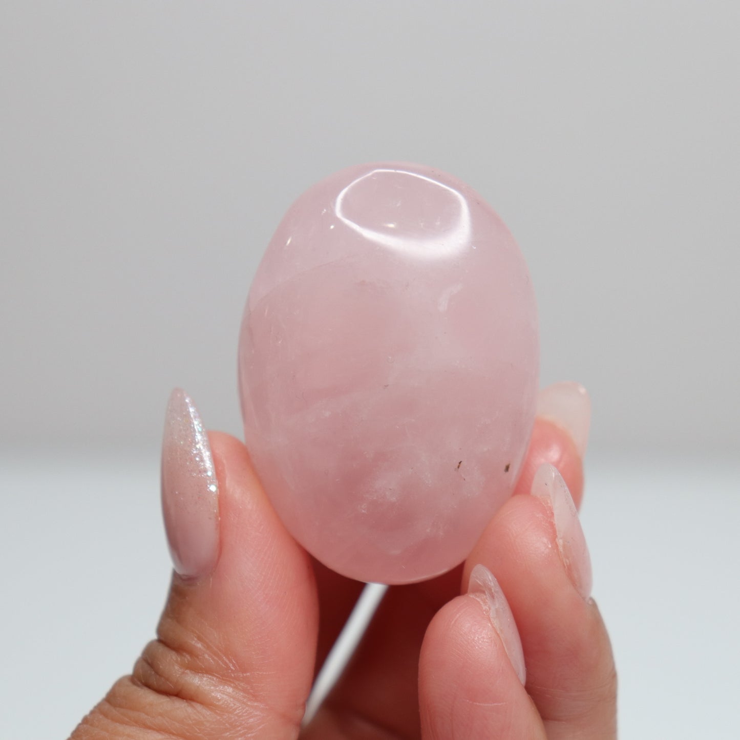 Rose Quartz Palm Stone 50