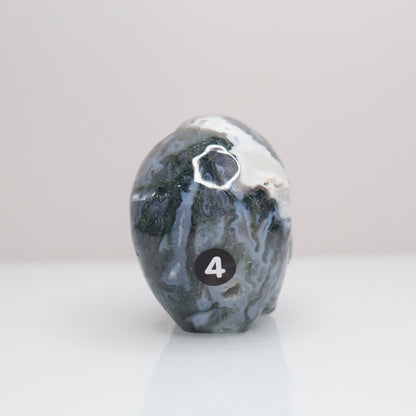 Moss Agate Skull | 4