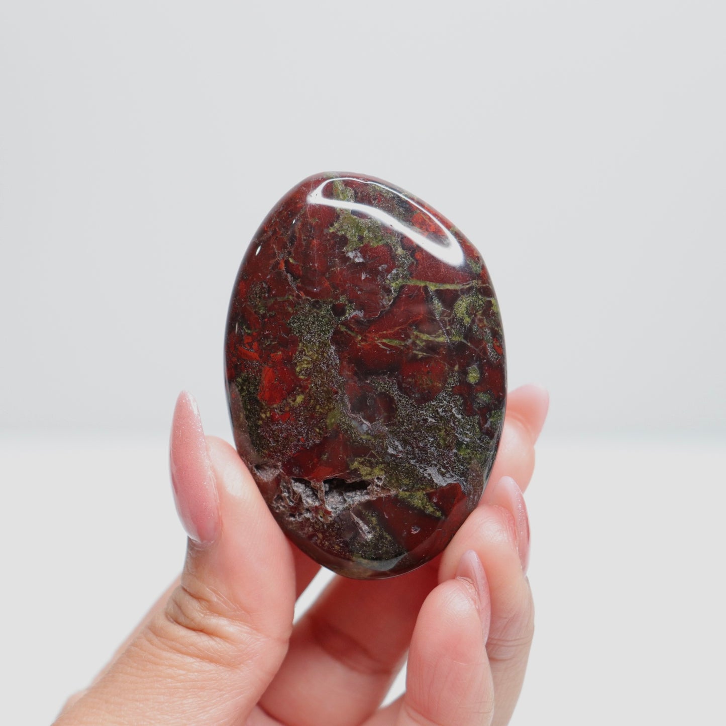 Dragon Bloodstone Palm Stone 45
