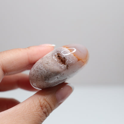 Flower Agate Round Palm | 5