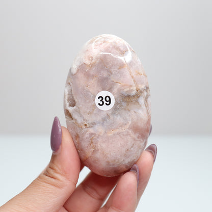 Pink Amethyst Palm Stone | 39