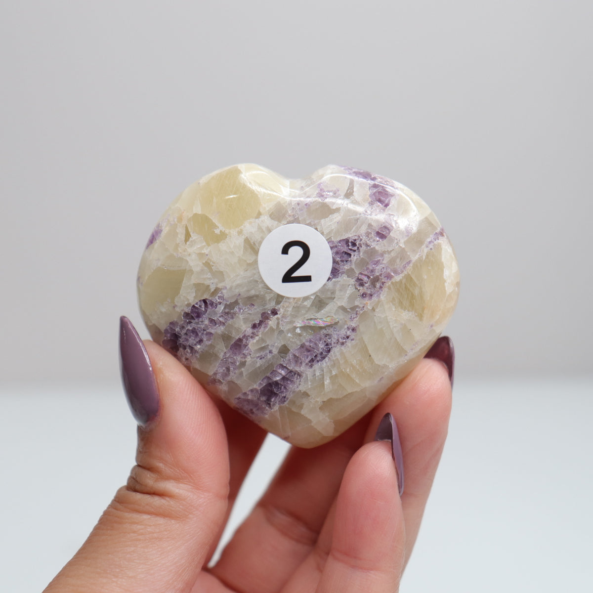 Fluorite & Calcite Heart 2