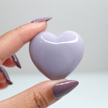 Lavender Fluorite Heart 3