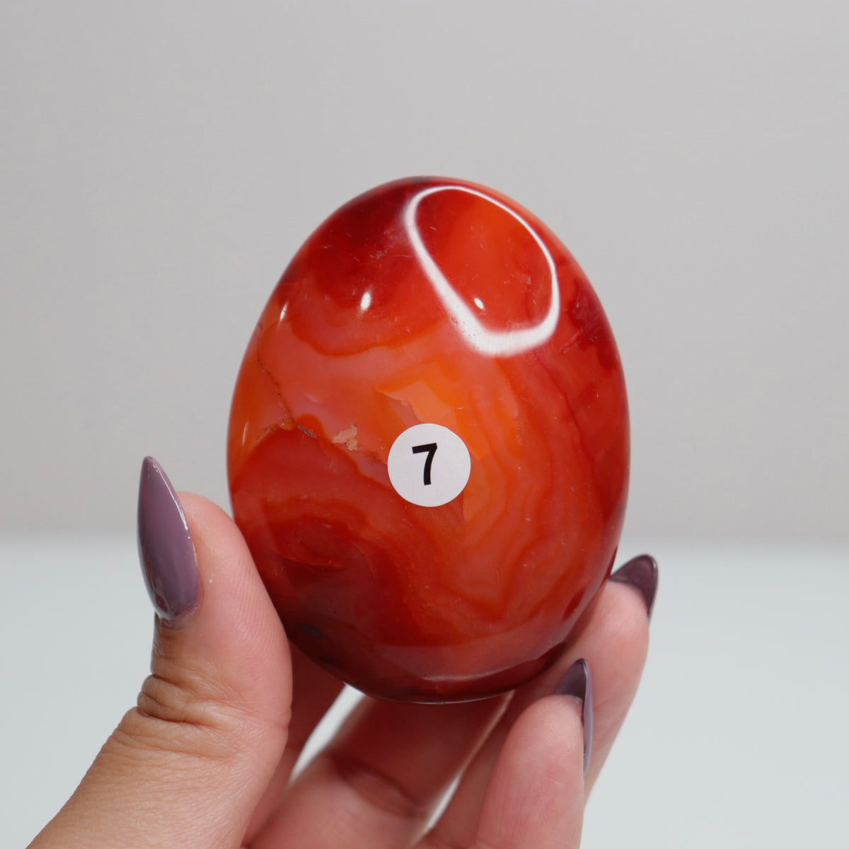 Carnelian Palm Stone 7
