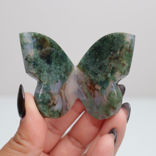Moss Agate Butterfly 3