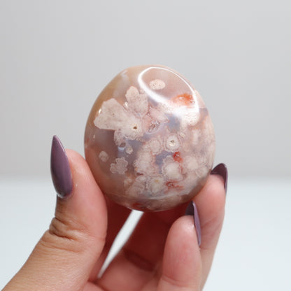 Flower Agate Palm Stone 108