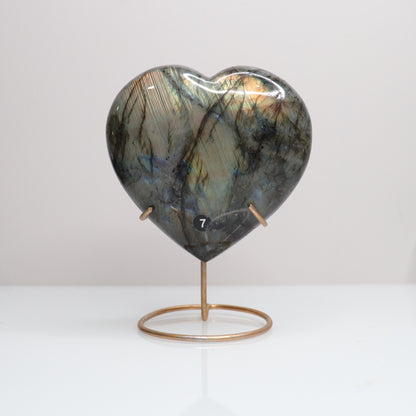 Labradorite Heart | Large
