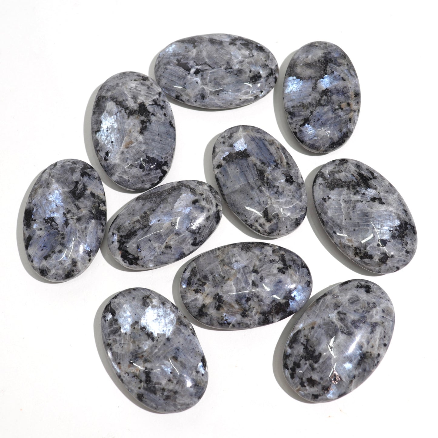 Larvakite Palm Stones