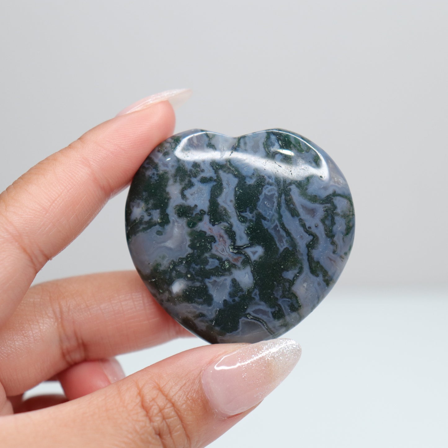 Moss Agate Heart | 57