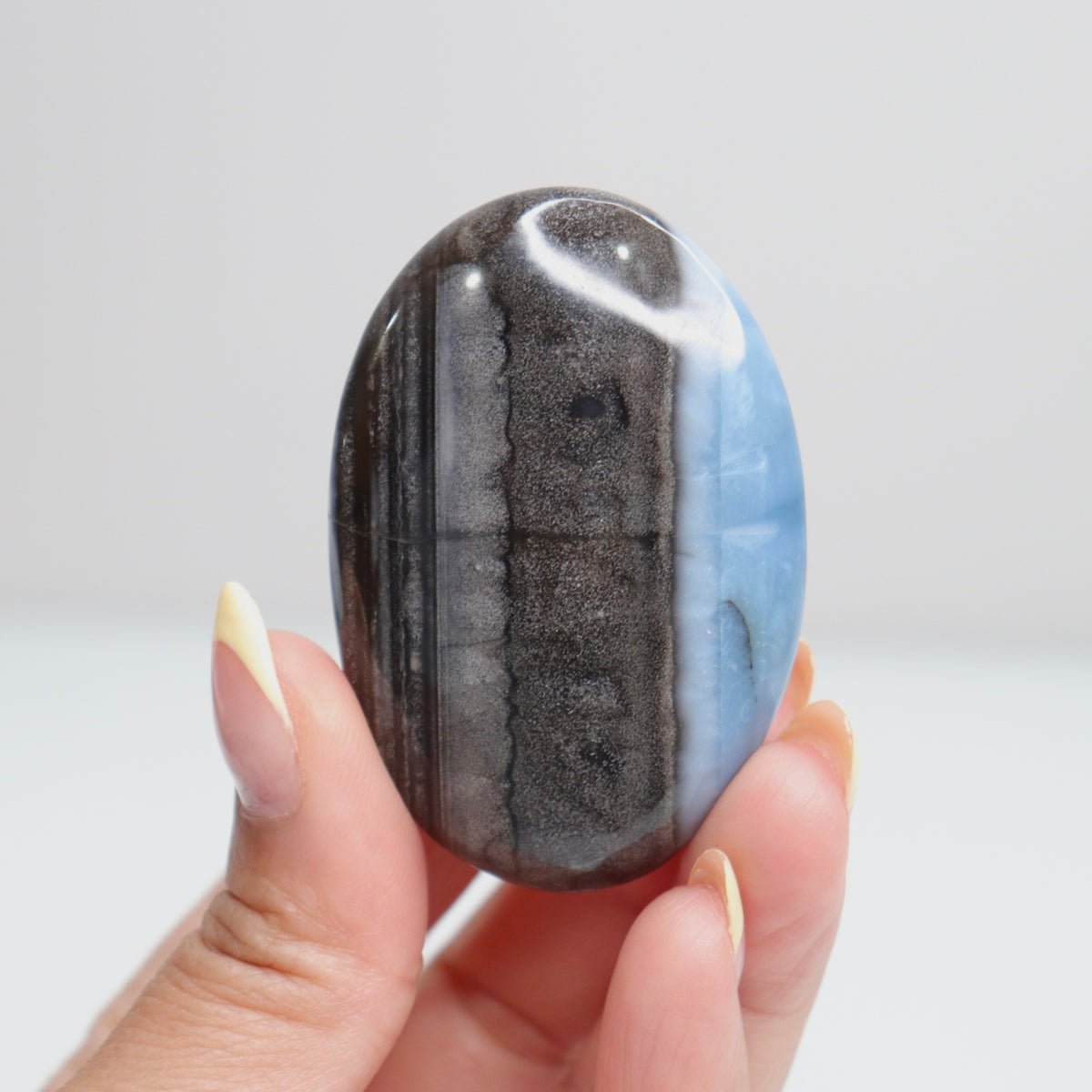 Blue Opal Palm Stone 19