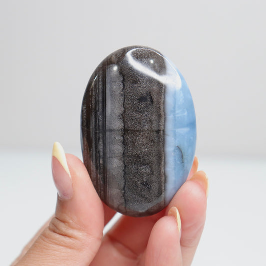 Blue Opal Palm Stone 19